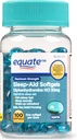 Equate Maximale sterkte Sleep-Aid Softgels, 50 mg, 100 Tellen