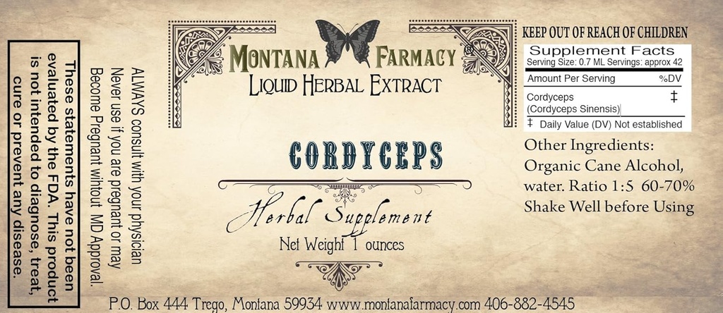 Cordyceps Natural Extract Tinctuur