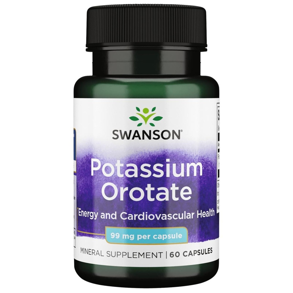 Swanson Kalium Orotaat 99 Milligrammen 60 Capsules