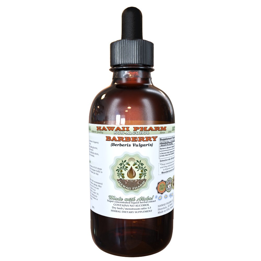 Barberry Alcohol-VRIJ vloeibaar Extract, biologische Barberry (Berberis Vulgaris) Gedroogde Wortelbast Glycerite 2 oz
