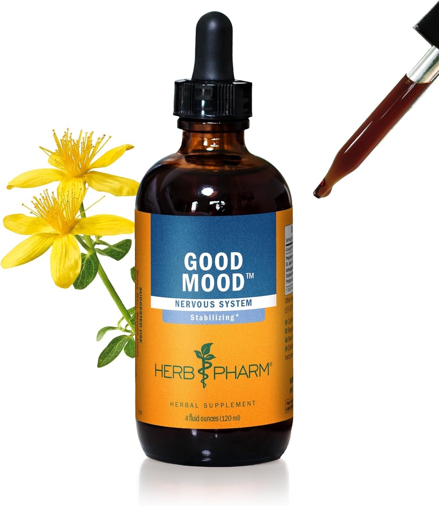 Herb Pharm Good Mood Liquid Herbal Formula met St. John's Wort voor een gezonde emotionele balans - 4 Ounce