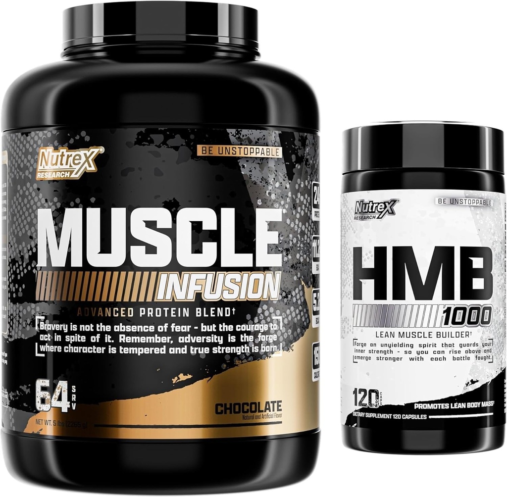 Nutrex Research Wei Proteïne Poeder en HMB 1000 MG ondersteunt spierherstel