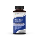 Rust-ZZZ Extra sterkte - Slaapondersteuning Supplement - Val slaap & blijf slapen - Kalmte zenuwstelsel - Natuurlijk gemakkelijk spierspanning en rusteloosheid - lage dosis melatonine GABA & kamille - 60 capsules