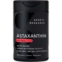 Sportonderzoek Triple Strength Astaxanthine Supplement (6mg) met biologische kokosolie voor antioxidante activiteit, huid- en ooggezondheidsondersteuning - niet-GMO geverifieerd en glutenvrij - 120 Softgels