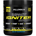 Allmax Igniter Sport, Blue Raspberry - 330 g - Pre-workout Formule - met Cafeïne, L-Citrulline, L-Arginine, Creatine & Beta Alanine - maximaal 50 porties