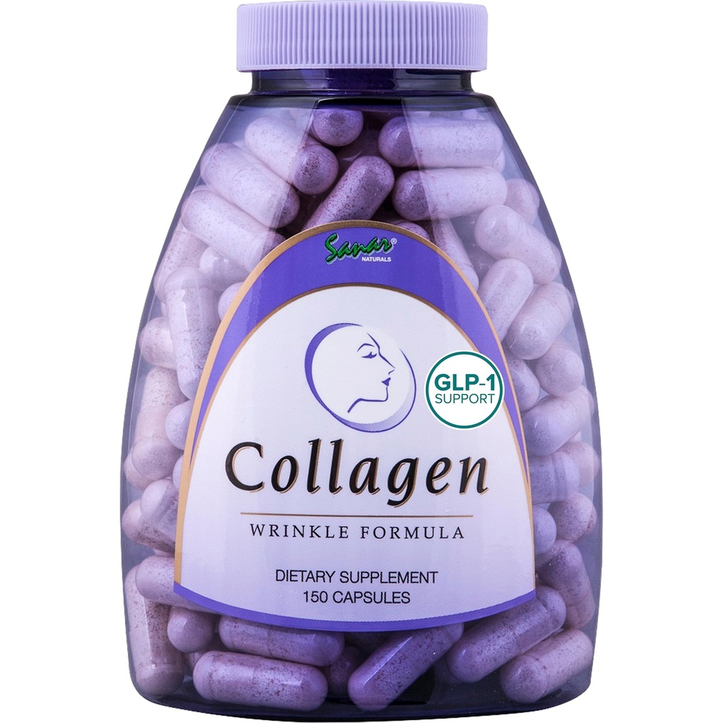 Sanar Naturals Collagen Pills, 150 Capsules | Supports Skin Elasticity, Hydration, Hair, Nails and Joints | Hydrolyzed Collagen Peptides Supplement with Vitamin C and E, Grass Fed, Non GMO