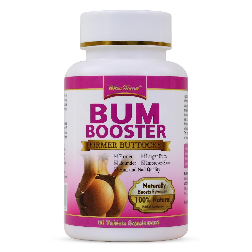 Butt Booster Pillen, Vermeld billen kruidensupplementen, Plump HIPS Enhancement Firming en Verleidelijk, 60 tabletten