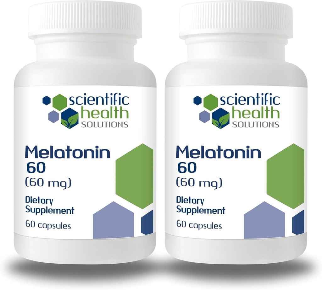 Melatonine 60 mg Hoge dosering Melatonine in gemakkelijk doorslikken capsules 