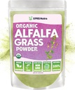 XPRS Nutra Organic Alfalfa Powder - Premium Vegan Supplement Rijk aan Calcium, Antioxidanten, Vitaminen - Farmer Alfalfa Supplement voor kinderen en volwassenen - Vegan Friendly Healthy Leaf (4 Ounce)