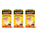 Airborne Vitamine C 1000mg (per portie) - Citrus Kauwtabletten (64ct/box), Glutenvrije Immune Support Supplement, Vitaminen A C E, ZInc, Selenium, Echinacea, Gember, Antioxidanten (3-pack)