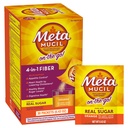 Metamucil On-the-Go, Daily Psyllium Husk Powder Supplement with Real Sugar, 4-in-1 Fiber for Digestive Health, Orange Smooth Flavored Drink, 2 Pack x 30 count = 60 Packs Totaal