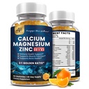 (2 verpakkingen) Calcium Magnesium Zink Gummies met Vitamine D3, K2, B12 & B6 voor volwassenen, Suikervrij Magnesium Glycinate met Kaliumzee Mos Supplement, Calcium citraat voor Bot Mood & Slaap Ondersteuning