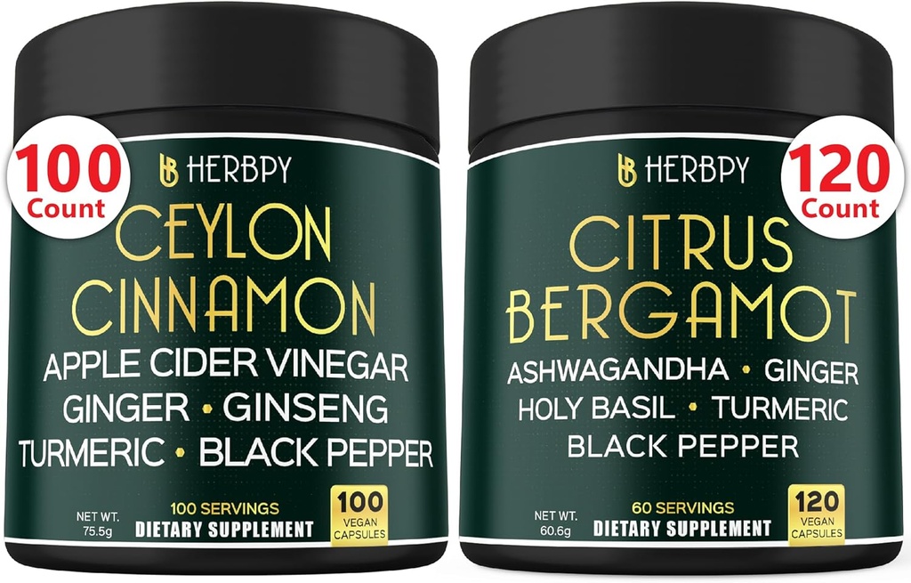 Bundel 6in1 Premium Ceylon kaneelsupplementen & 6in1 Citrus Bergamot Supplement
