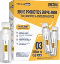 Rectum Soil Based Probiotic Liquid Support Gut Health*: Maagverlossing, Effect op opgeblazen gevoel, Immune & Support Lang aanhoudende spijsvertering,Dagelijks drinken voor volwassenen/kinderen,20 injectieflacons (3 miljard CFU/injectieflacon)