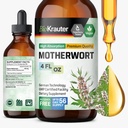 BIO KRAUTER Motherwort Tinctuur - Motherwort Herbal Extract - Liquid Supplement voor Vrouwen Gezondheid - Promote Kalm - Alcohol & Sugar Free - Vegan Drops 4 Fl.Oz.