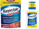 Kaopectate Anti-Diarree Zachte Kauwen 24 Telling en verstoorde maag Relief Liquid 11 Fl Oz