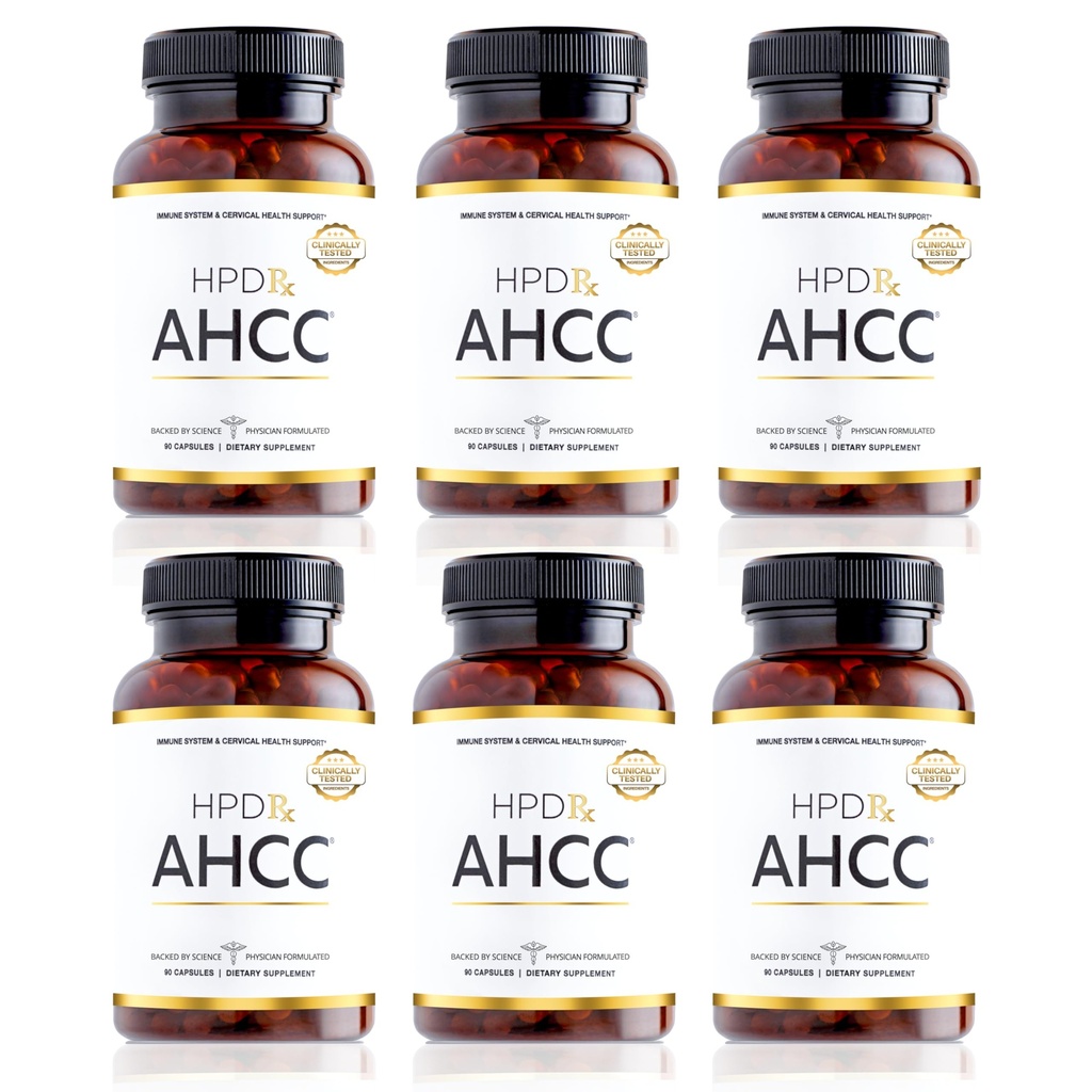 HPD Rx Premium AHCC & Shiitake Mushroom 1100 mg per Serving Supplement, Natural Immunity Booster, Handhaaft Natuurlijke Killer Cel activiteit AHCC is bewezen in 30+ Studies 