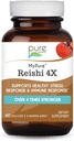 PURE ESSENCE LABS MyPure Reishi 4X Organic Paddestoelen Supplement - 100% Real Mushroom Extract voor Immune Support, Stress Relief, Build Energy (60 capsules)