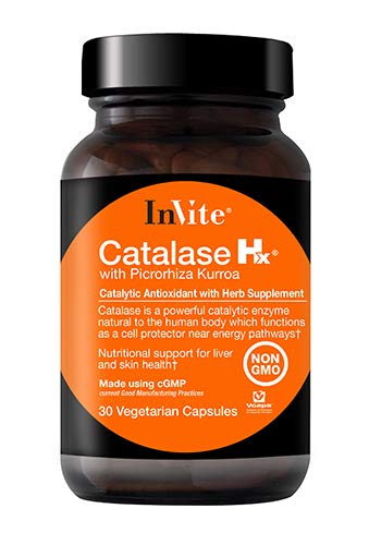 Uitnodigen Gezondheid Catalase Hx (met Picrorhiza Kurroa), Ondersteunt Lever, Huid Gezondheid, Niet-GMO Dieetsupplement, 30 Vegetarische Capsules (verpakking van 1)
