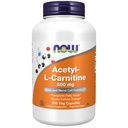 NOW Foods Supplementen, Acetyl-L Carnitine 500 mg, aminozuur, hersen- en zenuwcelfunctie*, 200 Veg Capsules