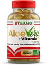 Full Life Aloë Vera + Vitamine E, 60 breekbare capsules - vochtinbrengende, anti-aging - gezonde huidverzorging