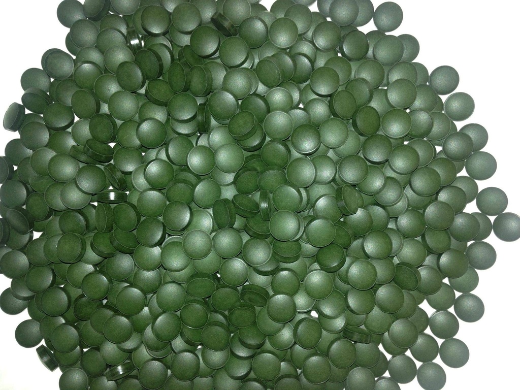 Raw Power Thor's Hammer (1000 tabletten Pure Chlorella/spirulina Blend, 250g Totaal), Organics Merk