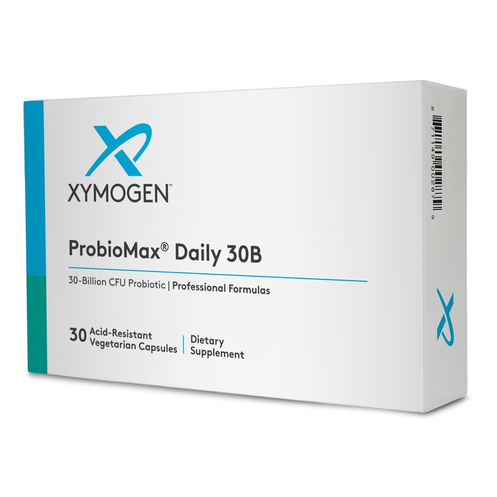 XYMOGEN ProbioMax Daily 30B - Vegetarisch, zuivel en glutenvrije probiotica voor de spijsvertering van de gezondheid - Probiotische voedingssupplementen voor vrouwen en mannen - Vroeger ProbioMax Daily DF (30 capsules)