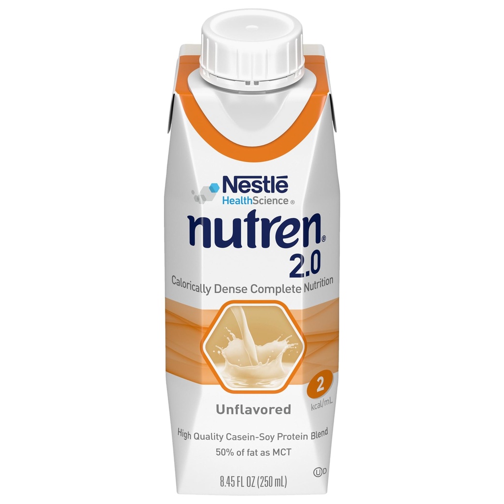 Nutren (2,0 kcal/ml) Calorisch-Dense Tube Feeding Formula, Unflavored, 8,45 Fl Oz of 250 ml (verpakking van 24)