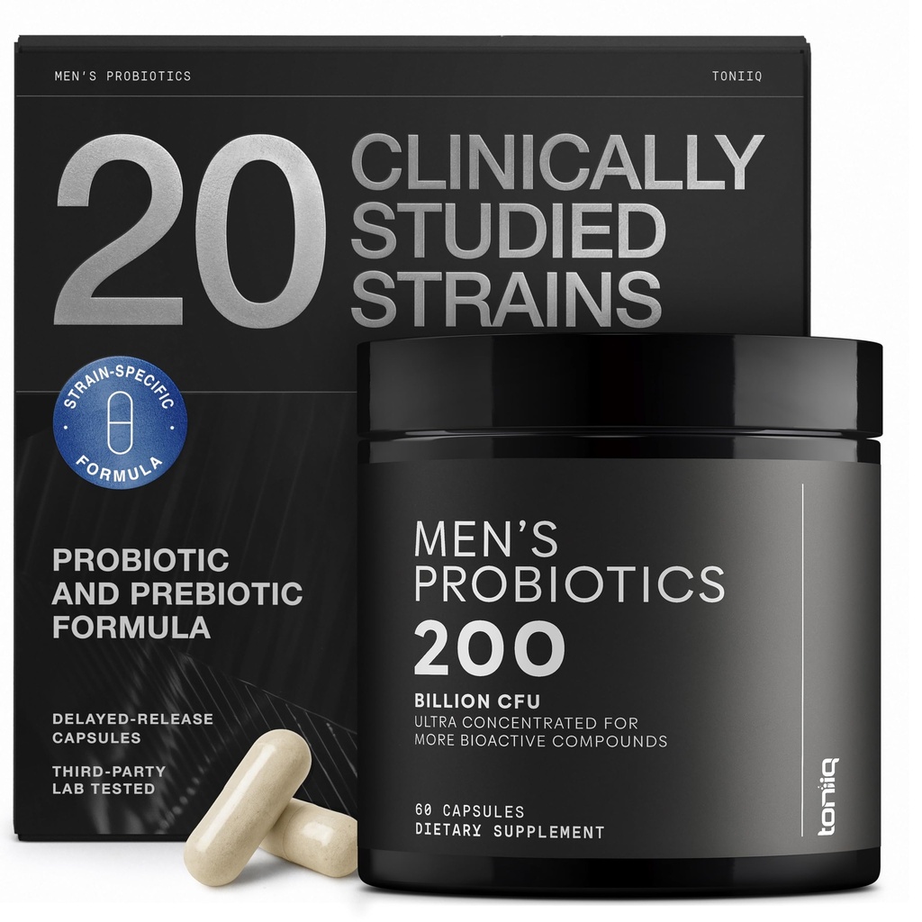 Toniiq Mens Probiotic with 20 Geverifieerde Strains 