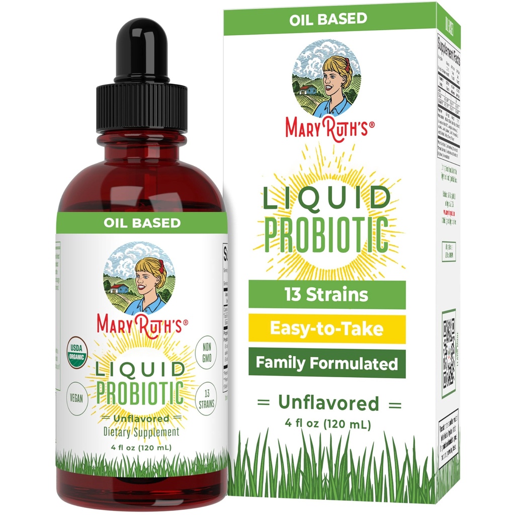 MARYRUTH'S Organics Liquid Probiotic for Ages 4+ 