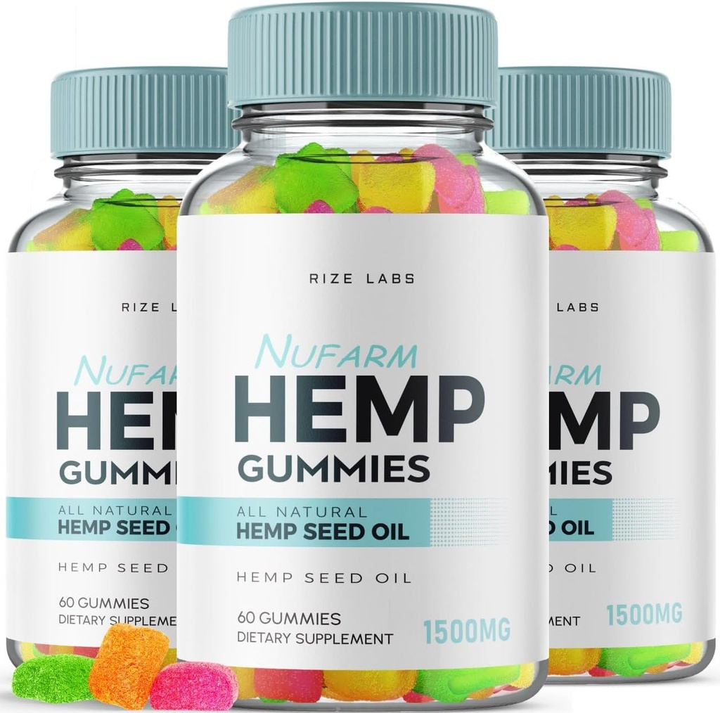 rize labs (Pack of 3 Nufarm Gummies, Advanced Formula Gummy for Better Sleep, Supplement to Support Total Body Balance, Gummies for Healthy Mind and Body, Nu Farm Gomitas Review (180 Gummies)