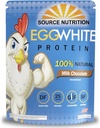 1 lb Egg White Protein Powder by Source Nutrition - 25 Gram Proteine, Build Lean Muscle, Dairy Free - Milk Chocolate