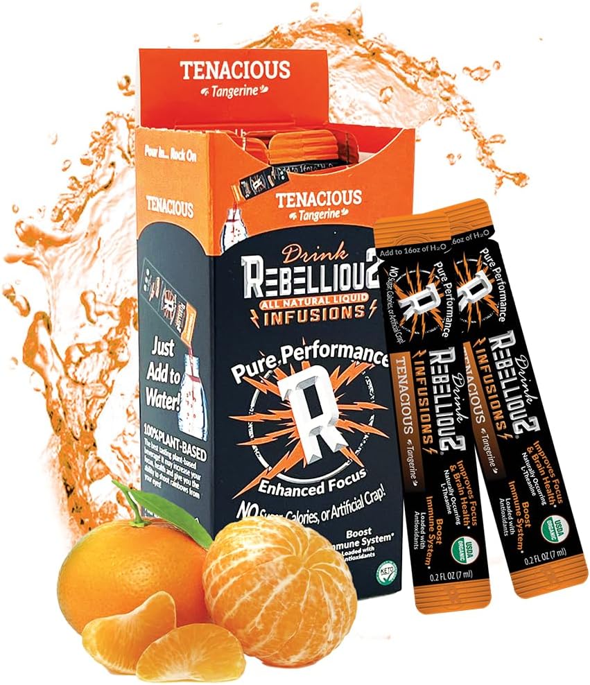 Opstandige Tenacious Tangerine Biologische Drinkmix Zero Calorie Energie Drink Mix 