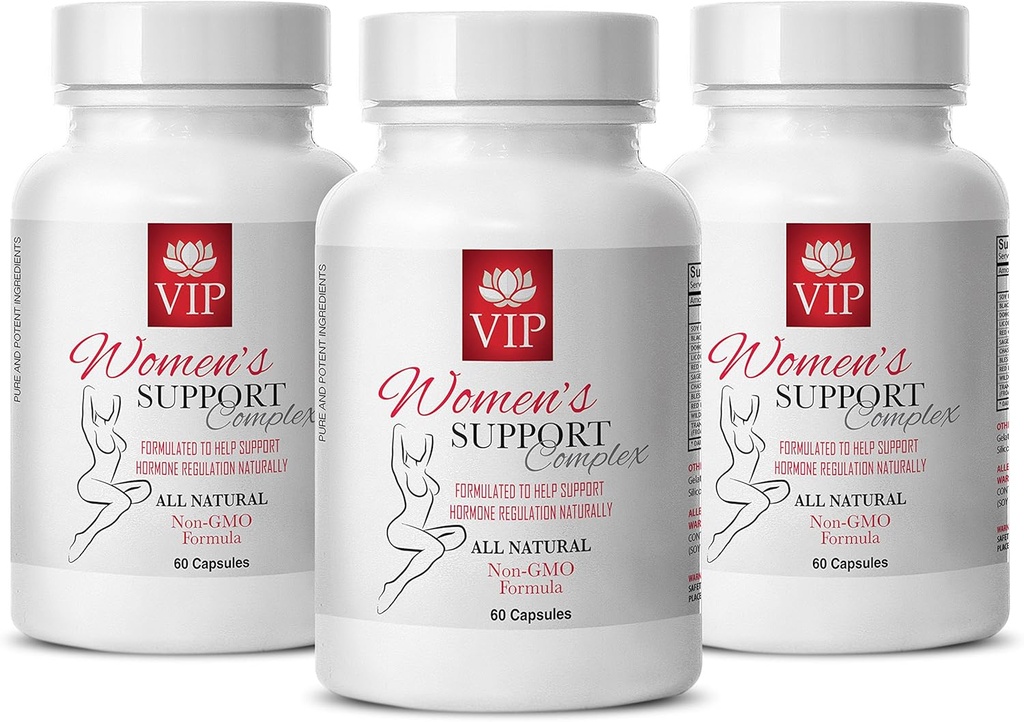Hot Flashes Menopauze Relief - Vrouwen Ondersteuning Complex Natural - Licorice Root Extract - 3 Fles (180 Capsules)