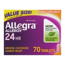 Allegra Adult 24-uurs Allergie Relief Tablets, Non-Drowsy Indoor and Outdoor Allergie Medicine, 180 mg Fexofenadine HCI Antihistamine Pill, 70-Count