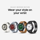 Samsung Galaxy Watch 6 Bespoke Edition 44mm Exclusieve Bluetooth Smartwatch, Gezondheid, Fitness, Slaap Tracker, Hartslag Monitor, Sapphire Crystal Glass, Amerikaanse versie, Graphite Band, Milanese zwart