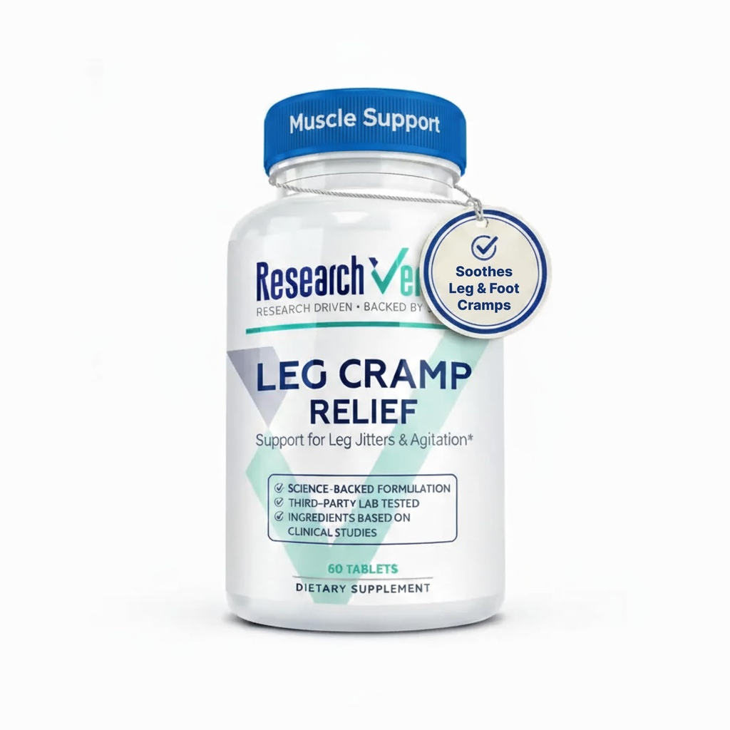 Onderzoek Geverifieerde beenkrampen - Magnesium, B Vitaminen, Gember, Kamille, BioPerine - Ondersteuning van de circulatie - Vegan - 1 maand Levering