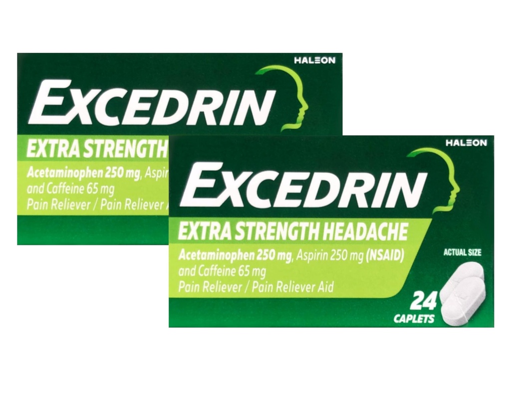 Excedrin Extra Sterkte - 24 Capletten, Verpakking van 2