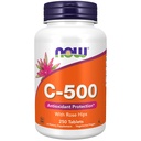 NOW Supplementen, Vitamine C-500 met Rose Hips, Antioxidant Protection*, 250 tabletten