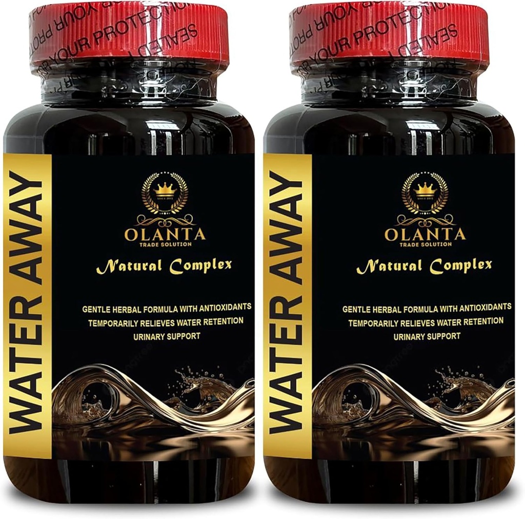 Water weg pillen - Versterk het immuunsysteem, natuurlijk water weg pillen Herbal Diuretische supplementen voor maag opgeblazen - 2 flessen 120 capsules