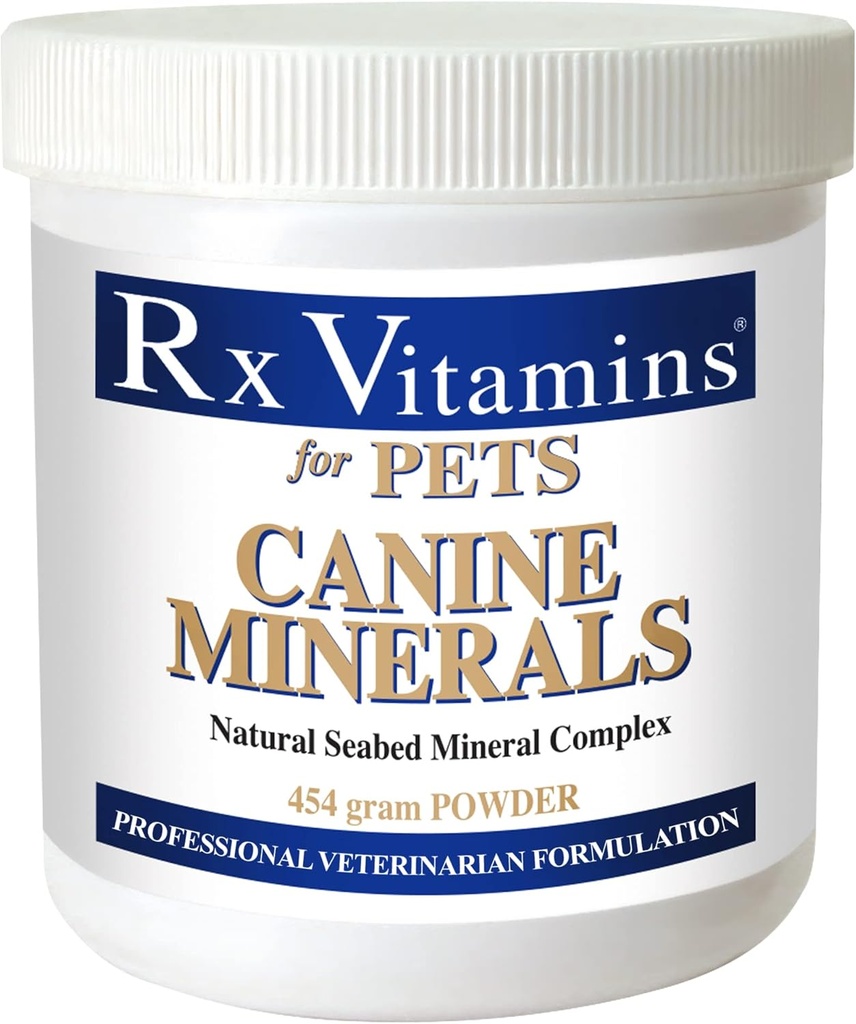 Rx Vitaminen Canine Minerals - Honden Calcium Supplement Plus Magnesium & Kalium - Mineral Powder for Dogs - Mineral Supplement for Dogs 16 oz