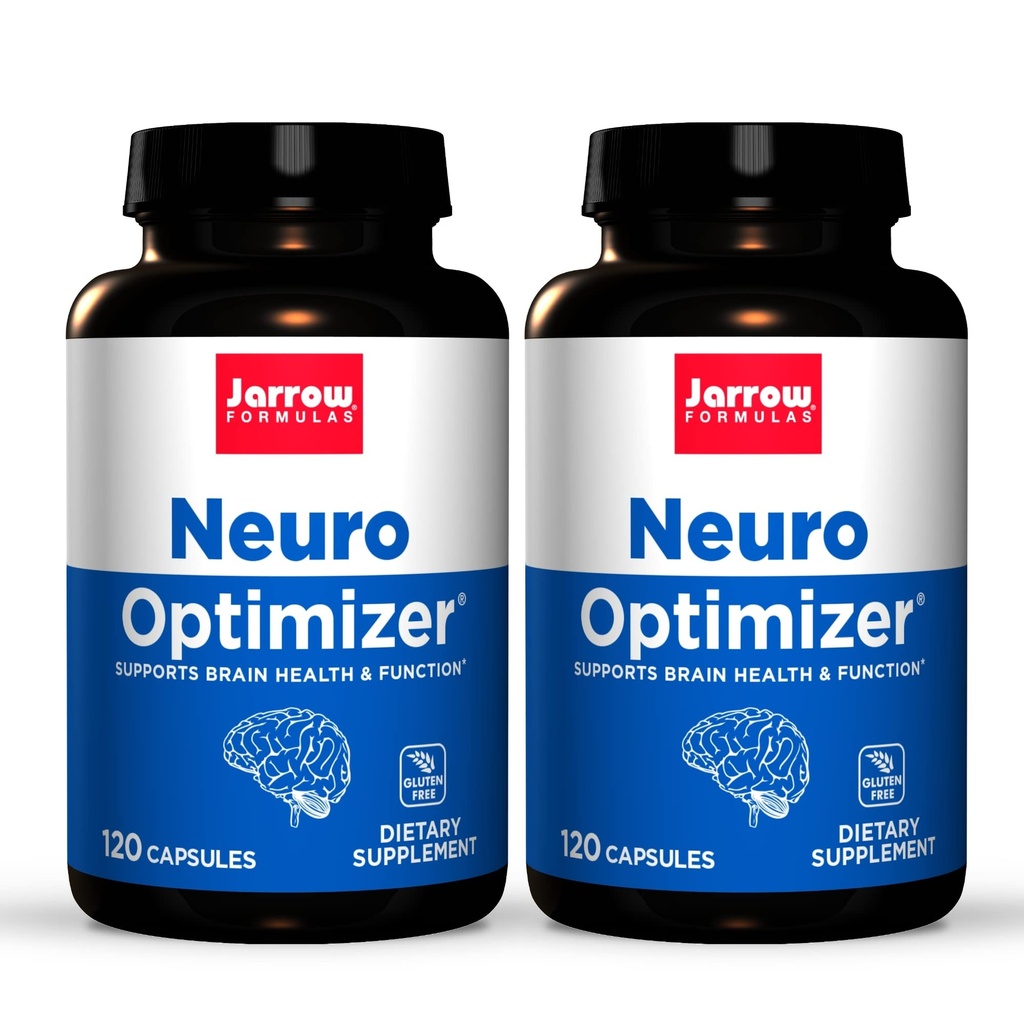 Jarrow Formulas Neuro Optimizer - 120 Capsules, Pack of 2 - Brain Health & Antioxidant Support - Inclusief 7 Neuro Nutriënten - Glutenvrij - 60 Total Servings