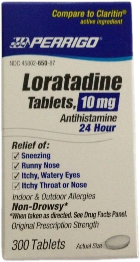 Perrigo Loratadine Tabletten, Blauw, 300 Tellen