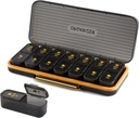 Wekelijkse pil Organisator 2 keer per dag - Pill Case Am Pm - Travel Pill Box 7 Day Draagbare dagelijkse vitamine Container esthetische geneeskunde Dispenser met 7 afzonderlijke afdelingen ochtend nacht supplement houder