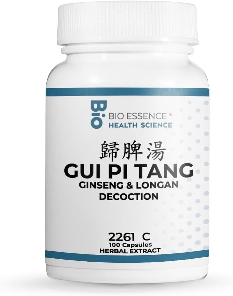 2261C GUI Pi Tang/Ginseng & Longan Decoction 100 Capsules/Bottle (2 flessen)
