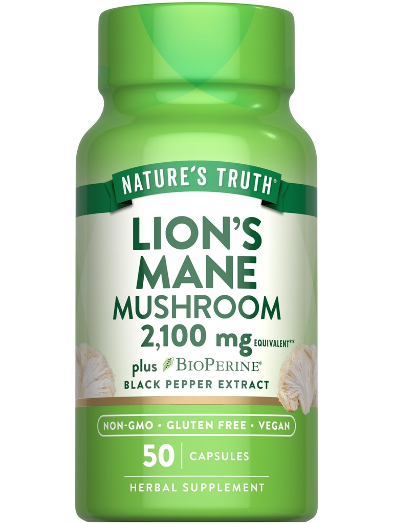 De waarheid van de natuur Leeuwen Mane Supplement Capsules 