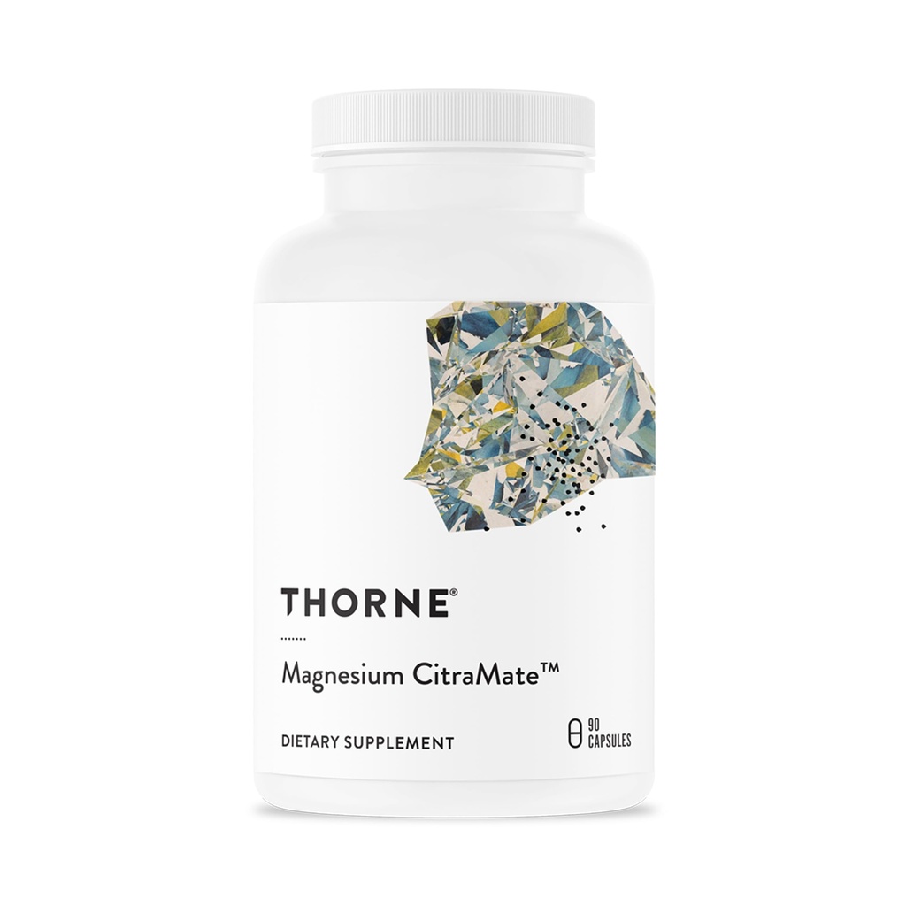 THORNE Magnesium CitraMate, Magnesium Citrate & Malate, 90 Capsules