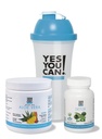 Ja, dat kan je wel! Detox Kit Bundle - Inclusief YYC! Capsules, Aloë Vera Drink Mix, en Waterfles, Body Cleanse Kit, Dagelijkse reiniging en juiste hydratatie met vitamines - (Mango)