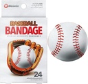 BioSwiss Kids Bandages, Baseball Shaped Self Adhesive Bandage Set, Latex Free, Sterile Wound Care, 24 Count