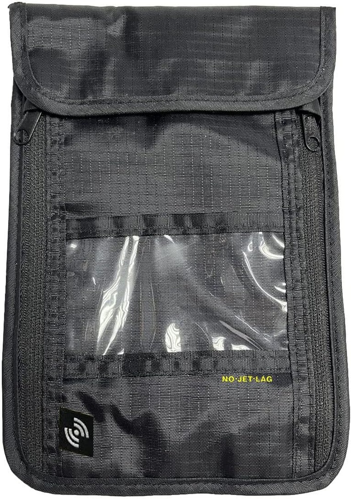 NO Jet Lag Travel Neck Pouch, Paspoort / Geldhouder voor reizen met RFID-blokkering technologie, Verborgen Reiszak om Cash, Credit Cards, Telefoons, Reizen Essentieel te beschermen